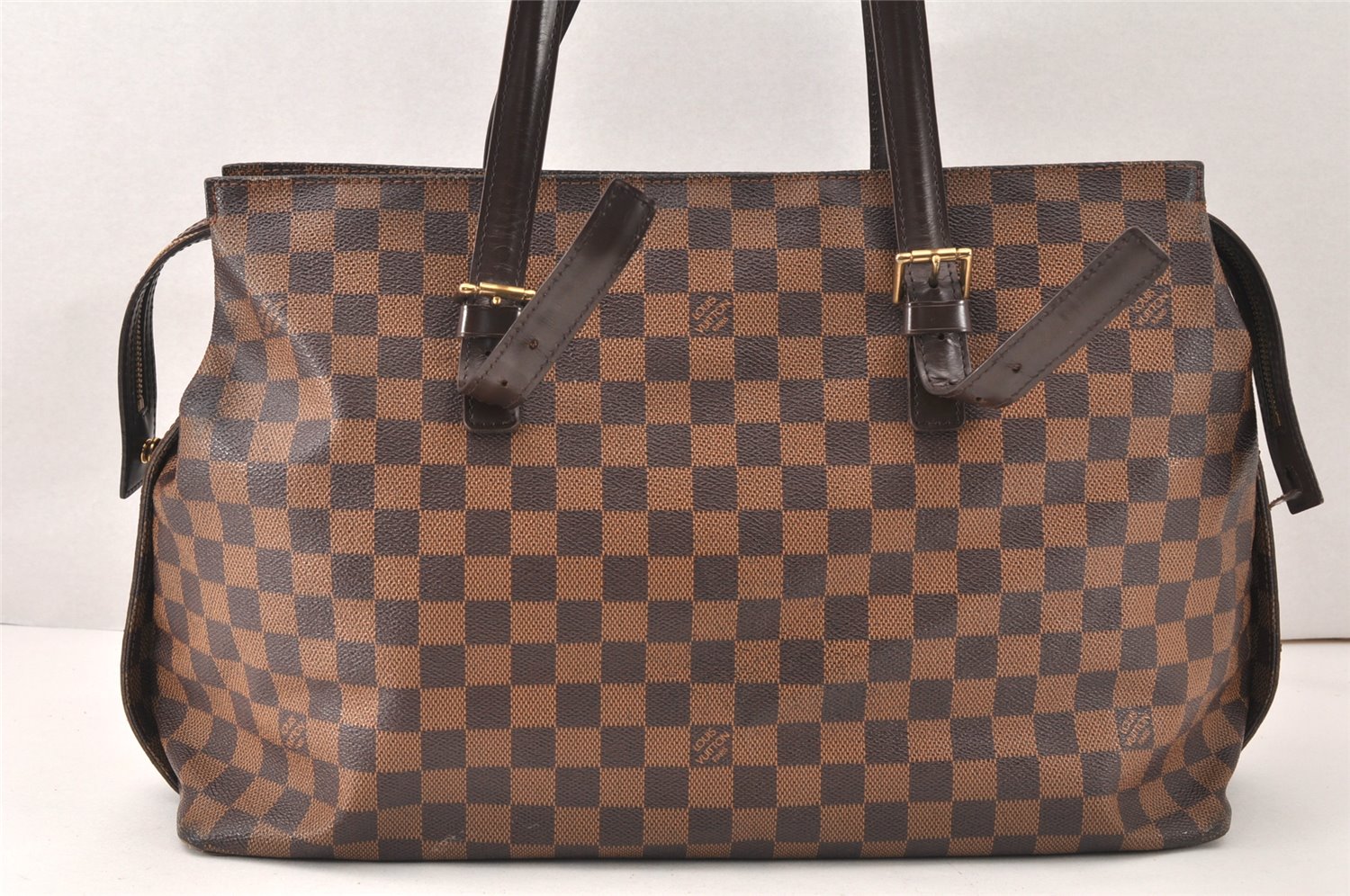 Authentic Louis Vuitton Damier Chelsea Shoulder Tote Bag N51119 LV 5328K