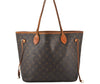 Authentic Louis Vuitton Monogram Neverfull MM Shoulder Tote Bag M40156 LV 5329K