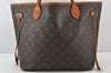 Authentic Louis Vuitton Monogram Neverfull MM Shoulder Tote Bag M40156 LV 5329K