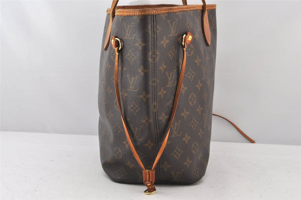 Authentic Louis Vuitton Monogram Neverfull MM Shoulder Tote Bag M40156 LV 5329K