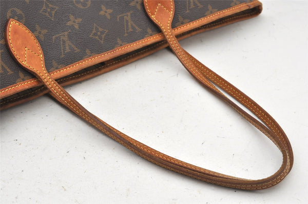 Authentic Louis Vuitton Monogram Neverfull MM Shoulder Tote Bag M40156 LV 5329K