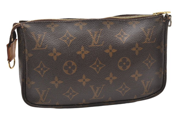 Authentic Louis Vuitton Monogram Pochette Accessoires Pouch M51980 LV 5330K