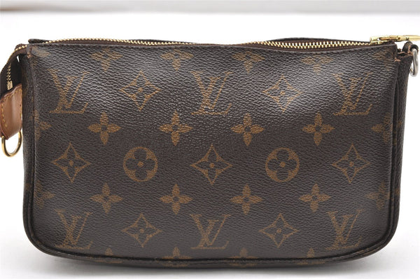 Authentic Louis Vuitton Monogram Pochette Accessoires Pouch M51980 LV 5330K