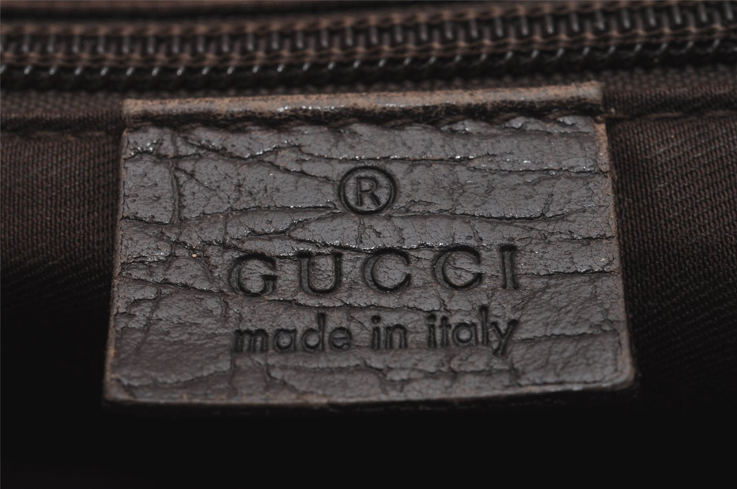 Authentic GUCCI Shoulder Cross Body Bag Purse GG PVC Leather 141626 Brown 5332I