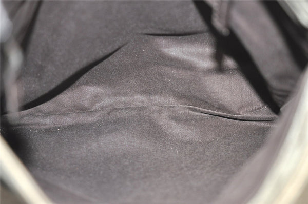 Authentic GUCCI Shoulder Cross Body Bag Purse GG PVC Leather 141626 Brown 5332I