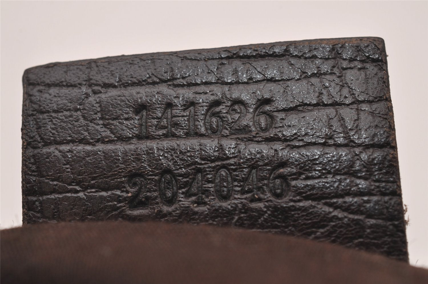 Authentic GUCCI Shoulder Cross Body Bag Purse GG PVC Leather 141626 Brown 5332I