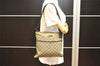 Authentic GUCCI Shoulder Cross Body Bag Purse GG PVC Leather 141626 Brown 5332I