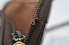 Authentic GUCCI Shoulder Cross Body Bag Purse GG PVC Leather Brown Junk 5333I