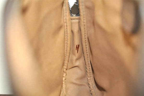 Authentic GUCCI Shoulder Cross Body Bag Purse GG PVC Leather Brown Junk 5333I