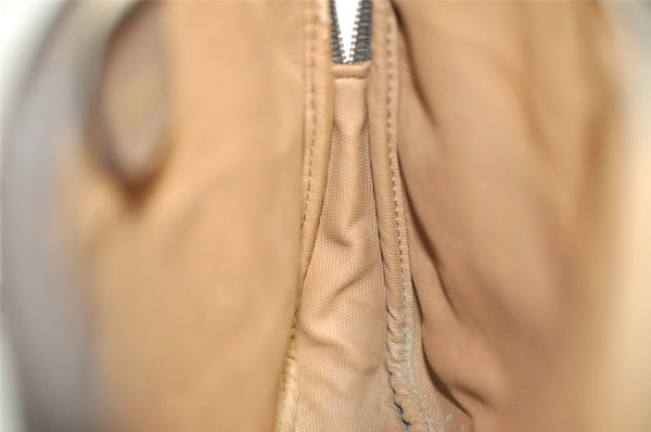 Authentic GUCCI Shoulder Cross Body Bag Purse GG PVC Leather Brown Junk 5333I