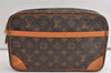 Authentic Louis Vuitton Monogram Compiegne 28 Clutch Hand Bag M51845 LV 5333K
