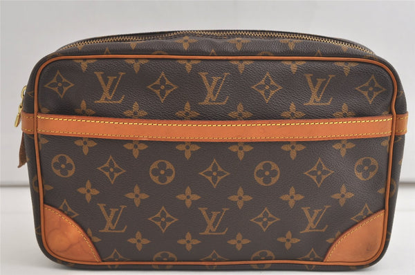 Authentic Louis Vuitton Monogram Compiegne 28 Clutch Hand Bag M51845 LV 5333K