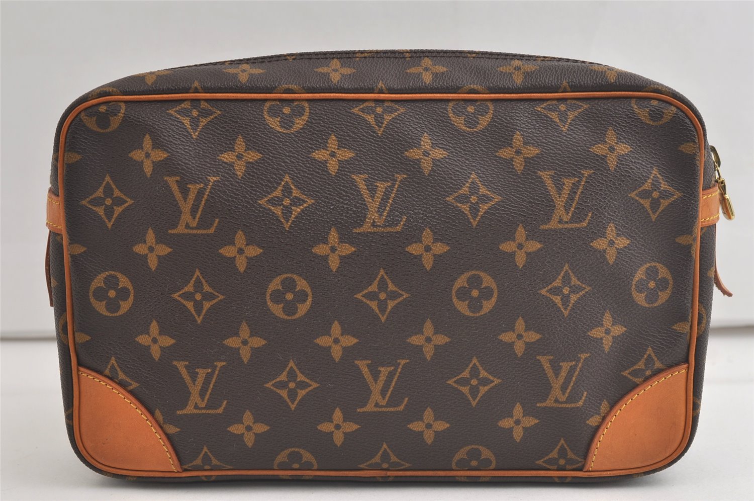 Authentic Louis Vuitton Monogram Compiegne 28 Clutch Hand Bag M51845 LV 5333K
