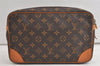 Authentic Louis Vuitton Monogram Compiegne 28 Clutch Hand Bag M51845 LV 5333K
