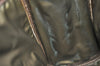 Authentic GUCCI Web Sherry Line Clutch Hand Bag Purse GG PVC Leather Brown 5334I