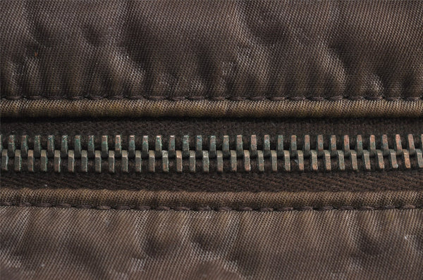 Authentic GUCCI Shoulder Cross Body Bag GG Nylon Leather 314529 Brown  5334J