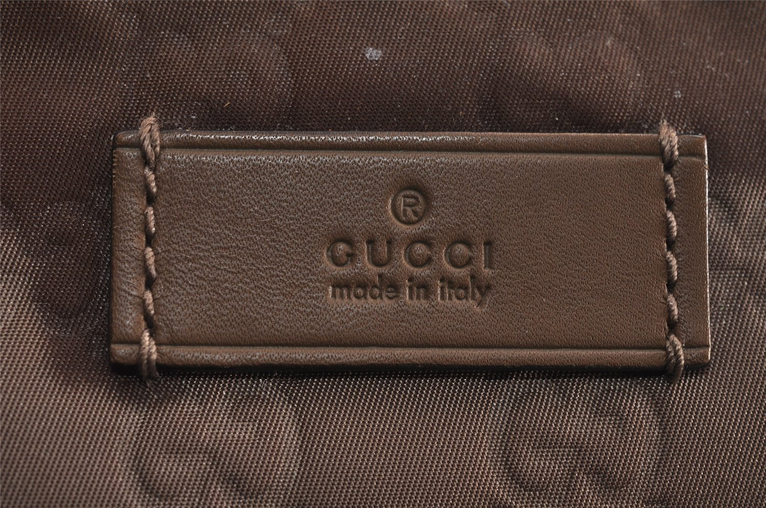 Authentic GUCCI Shoulder Cross Body Bag GG Nylon Leather 314529 Brown  5334J