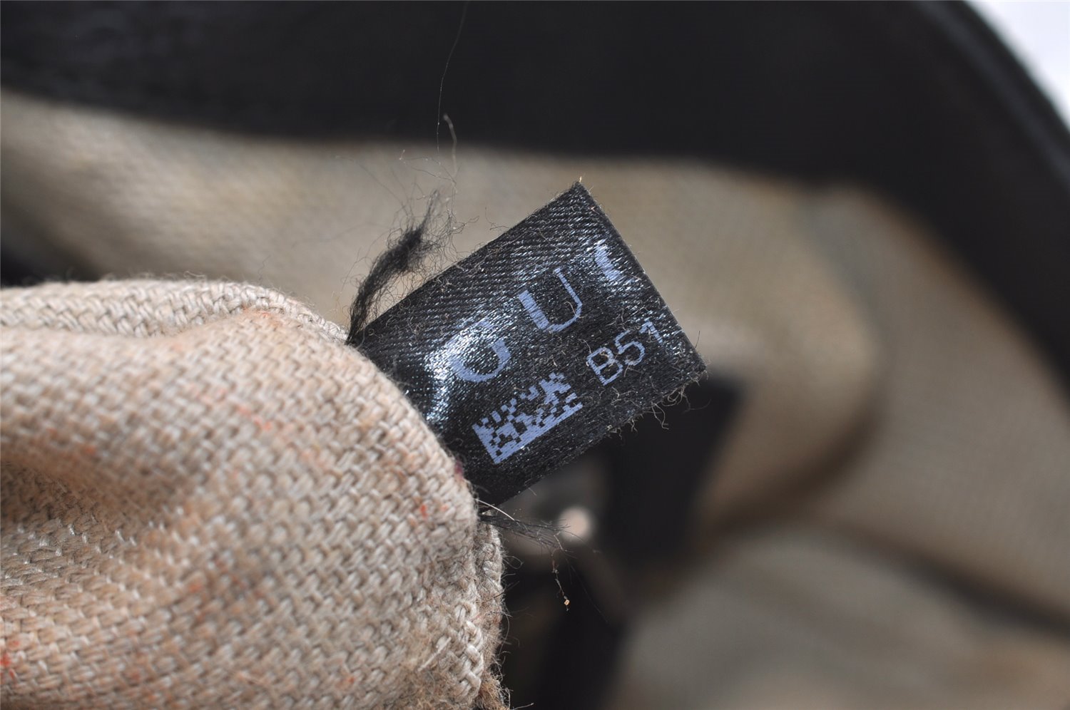 Authentic GUCCI Horsebit Shoulder Tote Bag GG Canvas Leather 229852 Black 5335J