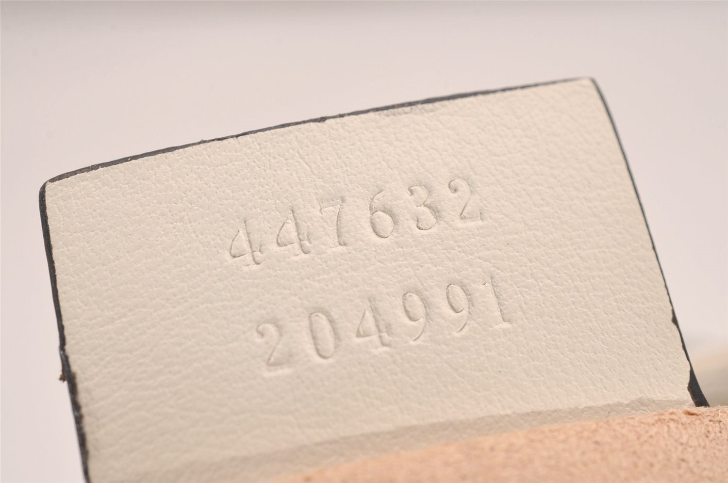 Authentic GUCCI GG Marmont Chain Shoulder Cross Bag Leather 447632 White 5336J