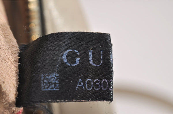 Authentic GUCCI GG Marmont Chain Shoulder Cross Bag Leather 447632 White 5336J