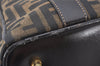 Authentic FENDI Zucca 2Way Shoulder Hand Bag Purse Canvas Leather Brown 5336K