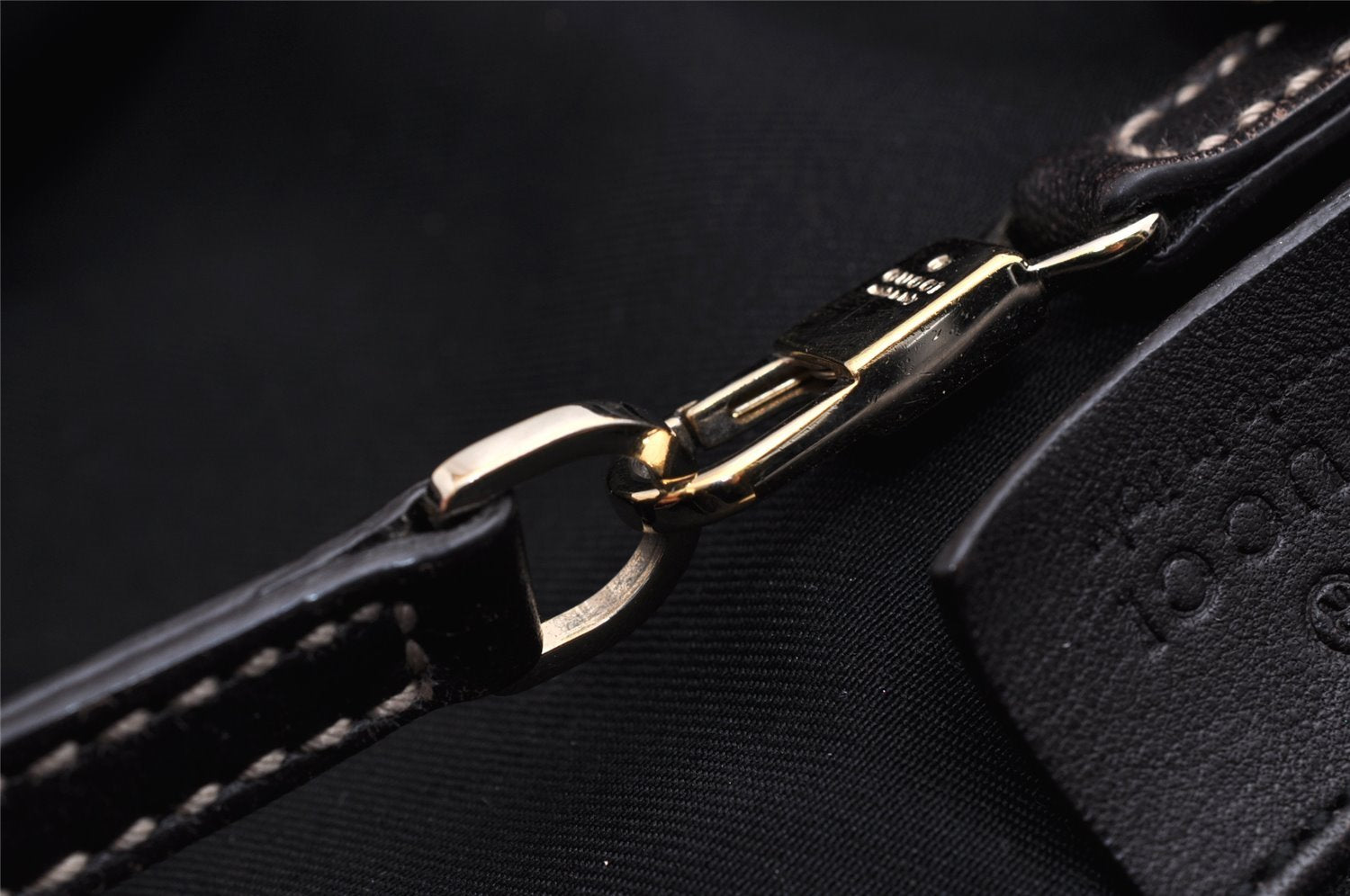 Authentic GUCCI Vintage Abbey Shoulder Tote Bag Leather 189835 Brown 5337I