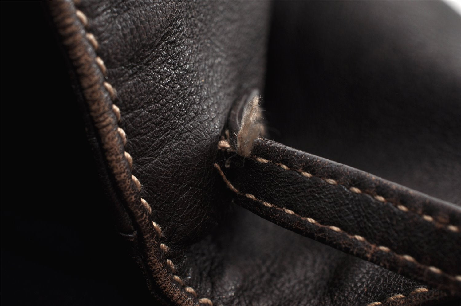 Authentic GUCCI Vintage Abbey Shoulder Tote Bag Leather 189835 Brown 5337I