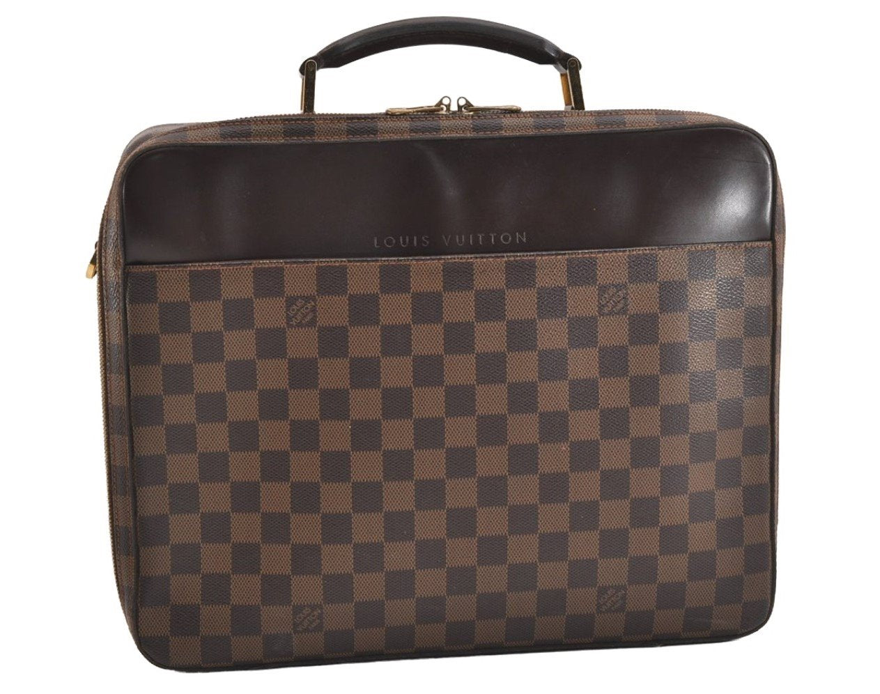 Auth Louis Vuitton Damier Porte Ordinatur Tours Sabana Briefcase N53355 LV 5337J