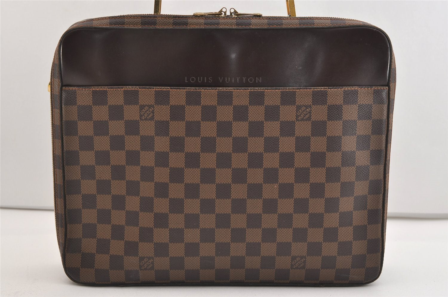 Auth Louis Vuitton Damier Porte Ordinatur Tours Sabana Briefcase N53355 LV 5337J