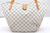 Authentic Louis Vuitton Damier Azur Salina PM Tote Bag N41208 LV Junk 5337K