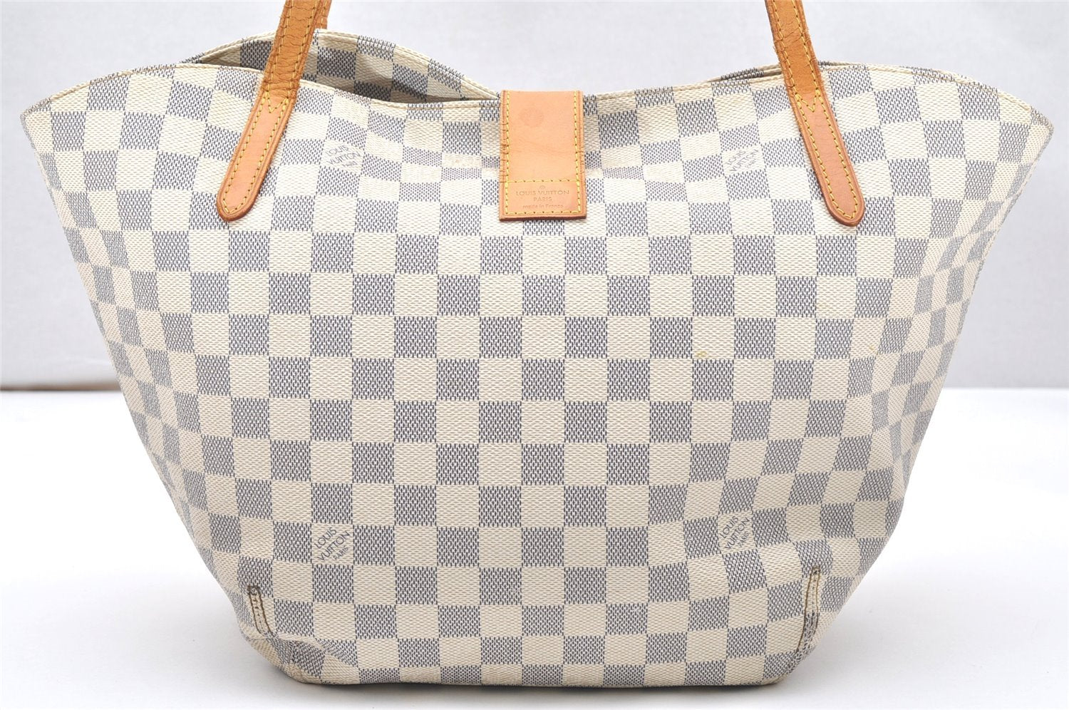 Authentic Louis Vuitton Damier Azur Salina PM Tote Bag N41208 LV Junk 5337K