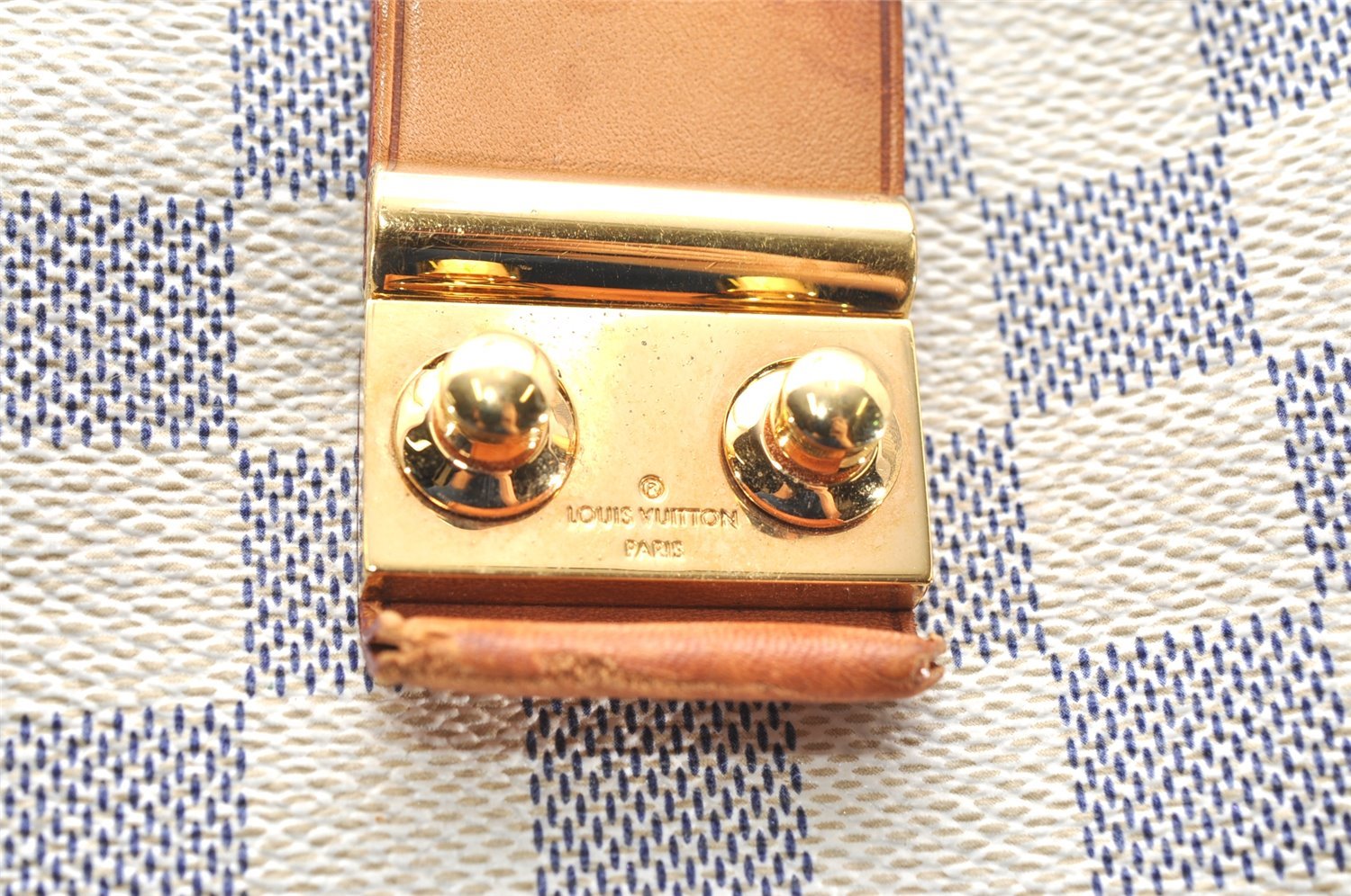 Authentic Louis Vuitton Damier Azur Salina PM Tote Bag N41208 LV Junk 5337K