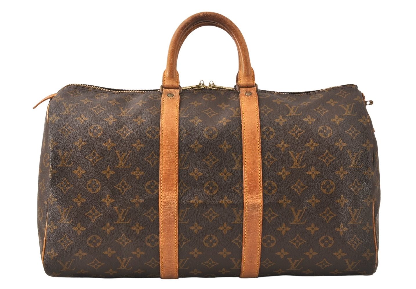 Authentic Louis Vuitton Monogram Keepall 45 Travel Boston Bag Old Model LV 5338K