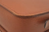 Authentic Burberrys Vintage Leather Shoulder Cross Body Bag Purse Brown 5339J