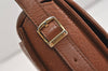 Authentic Burberrys Vintage Leather Shoulder Cross Body Bag Purse Brown 5339J