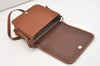 Authentic Burberrys Vintage Leather Shoulder Cross Body Bag Purse Brown 5339J