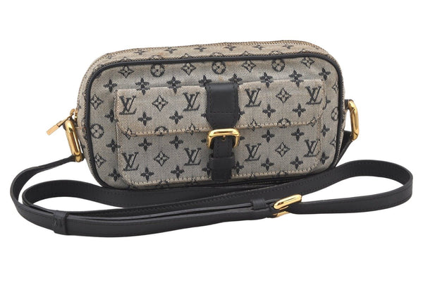 Auth Louis Vuitton Monogram Mini Juliet MM Shoulder Bag M92217 Blue Junk 5339K