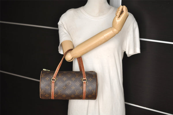 Authentic Louis Vuitton Monogram Papillon 26 Hand Bag Old Model LV 5340I
