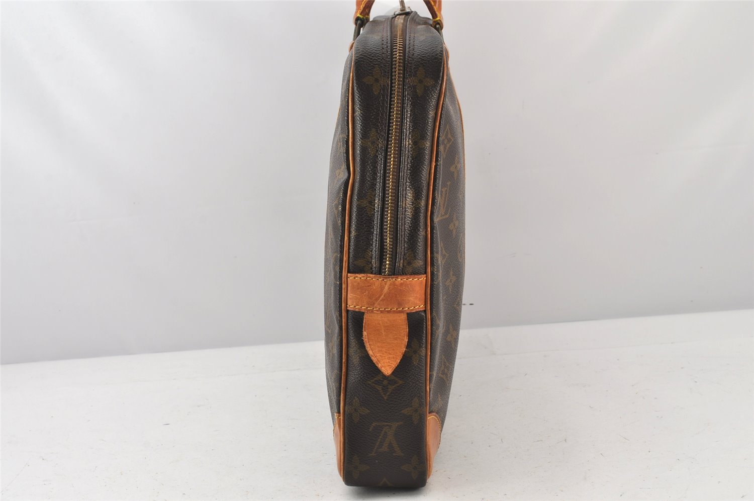 Authentic Louis Vuitton Monogram Porte Documents Voyage M53361 Briefcase 5341K