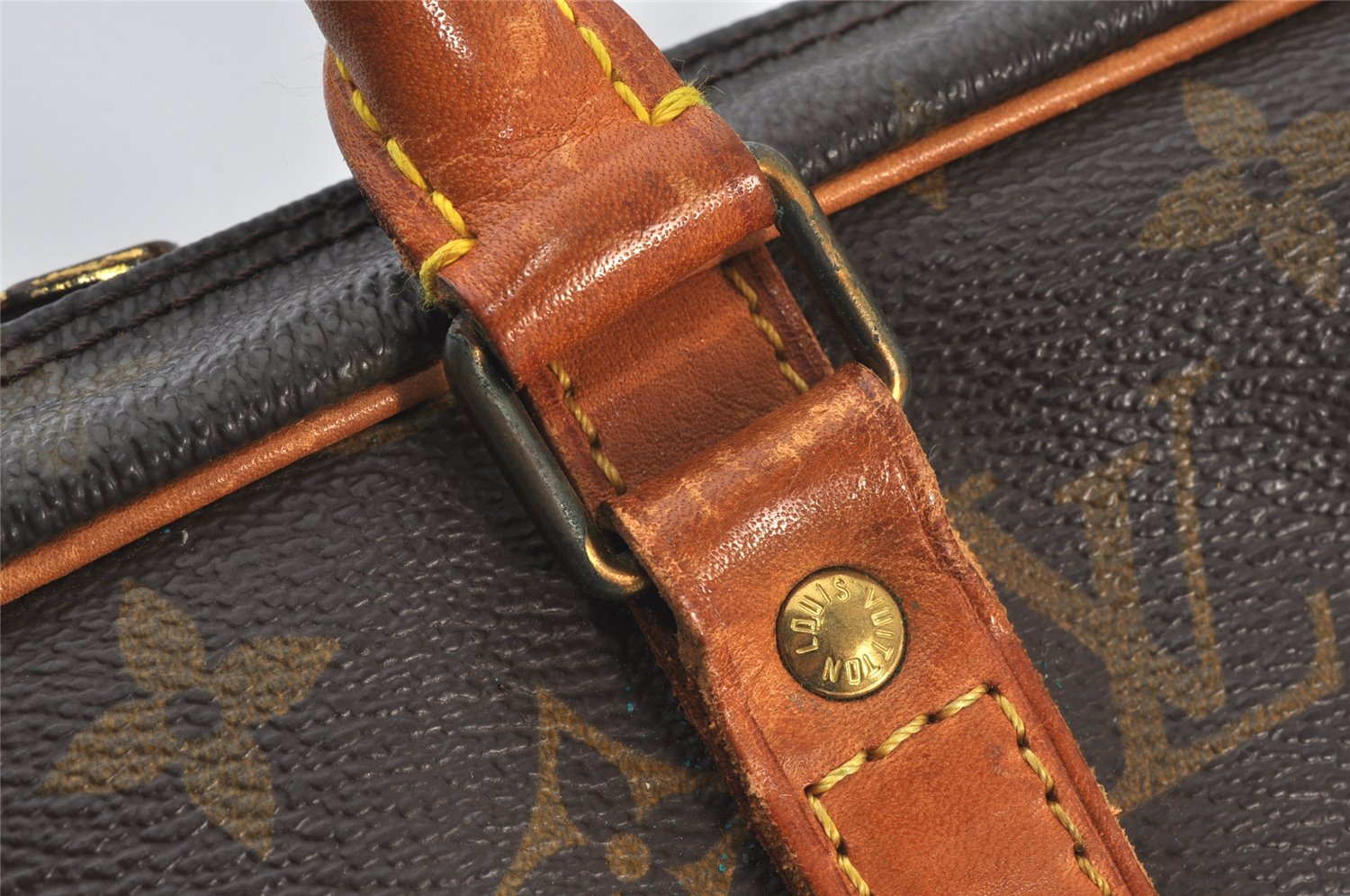 Authentic Louis Vuitton Monogram Porte Documents Voyage M53361 Briefcase 5341K