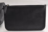 Authentic GUCCI Bamboo Vintage Shoulder Hand Bag Purse Leather Black 5342I