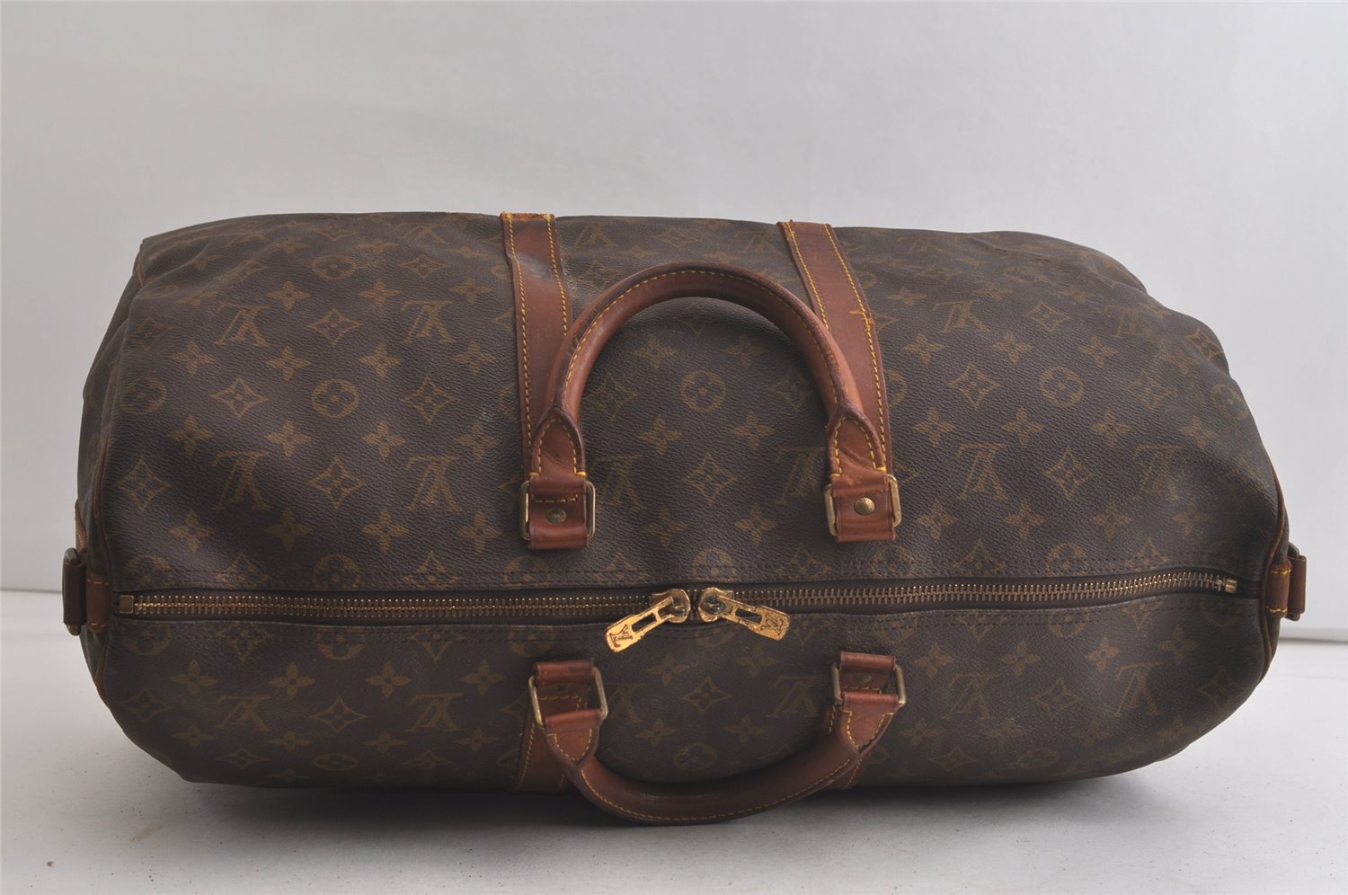 Authentic Louis Vuitton Monogram Keepall Bandouliere 50 M41416 Boston Bag 5342K