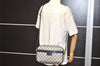 Authentic GUCCI Shoulder Cross Body Bag GG PVC Leather Navy Blue Junk 5343I