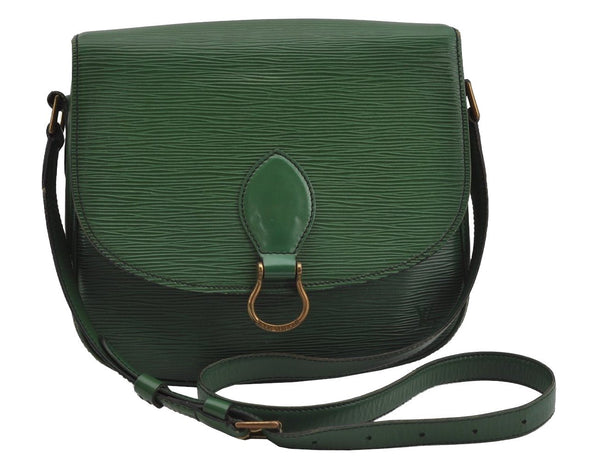Auth Louis Vuitton Epi Saint Cloud GM Shoulder Cross Bag Green M52194 LV 5343J