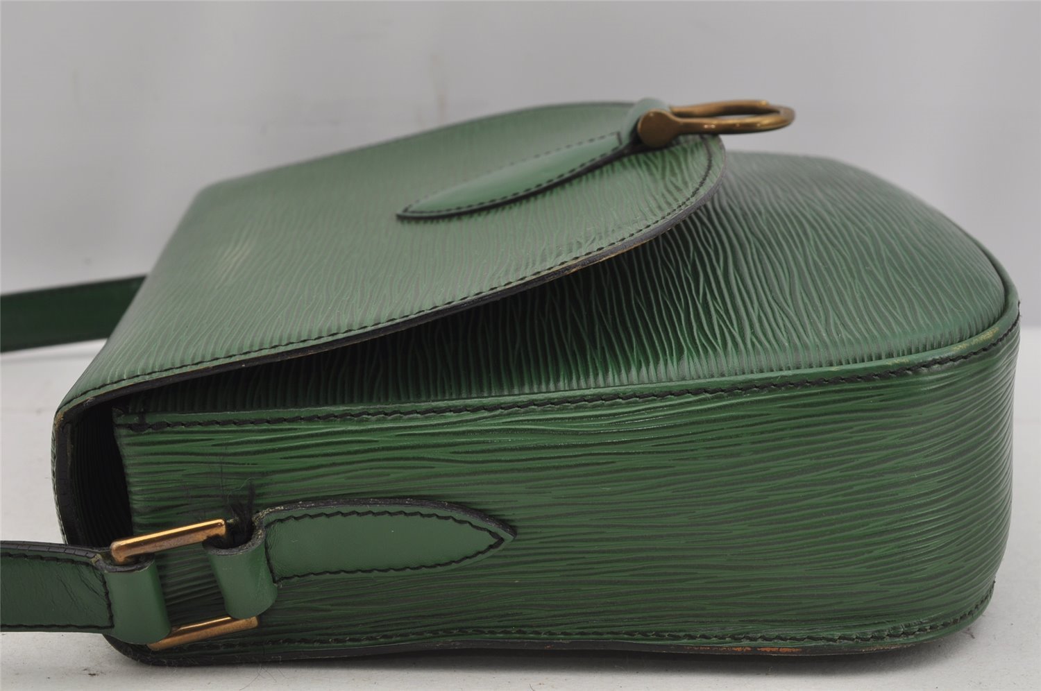 Auth Louis Vuitton Epi Saint Cloud GM Shoulder Cross Bag Green M52194 LV 5343J