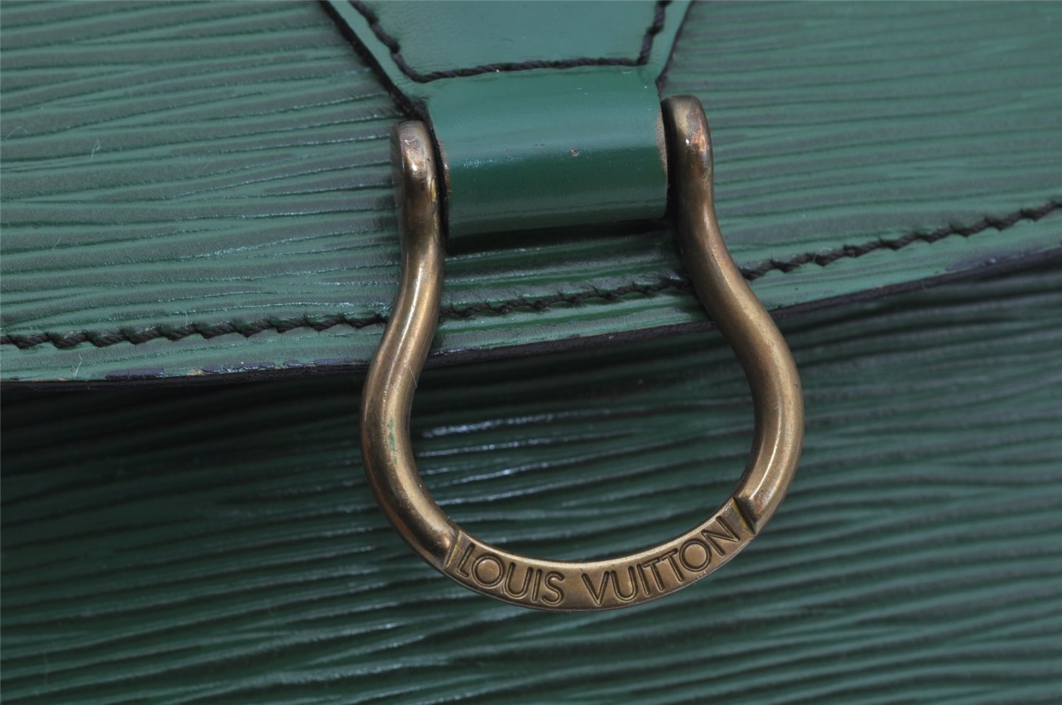 Auth Louis Vuitton Epi Saint Cloud GM Shoulder Cross Bag Green M52194 LV 5343J
