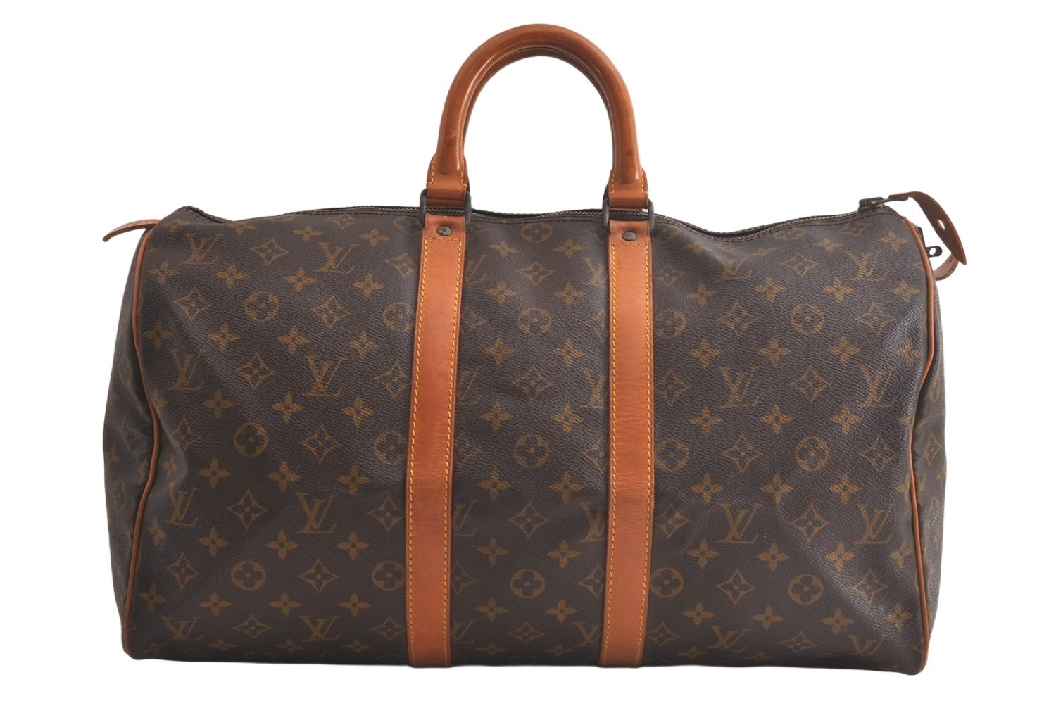 Authentic Louis Vuitton Monogram Keepall 45 Travel Boston Bag Old Model LV 5343K