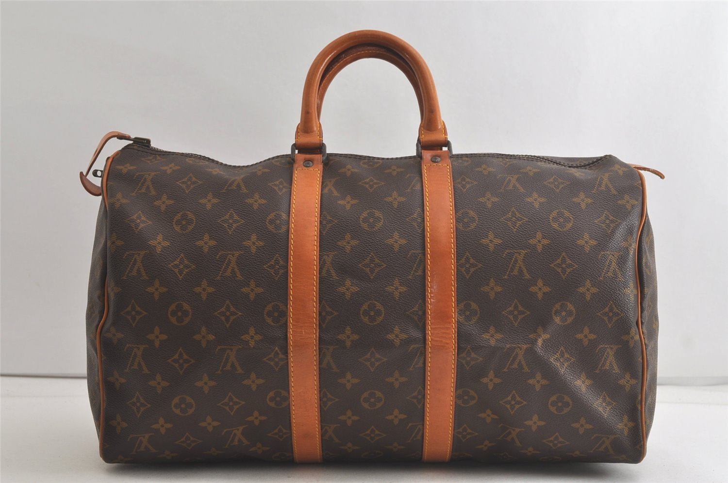 Authentic Louis Vuitton Monogram Keepall 45 Travel Boston Bag Old Model LV 5343K