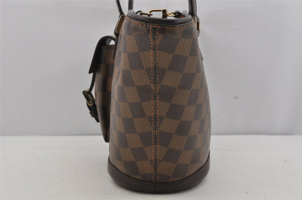 Authentic Louis Vuitton Damier Manosque PM Shoulder Tote Bag N51121 LV 5345J