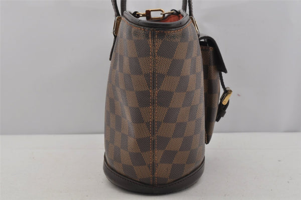 Authentic Louis Vuitton Damier Manosque PM Shoulder Tote Bag N51121 LV 5345J